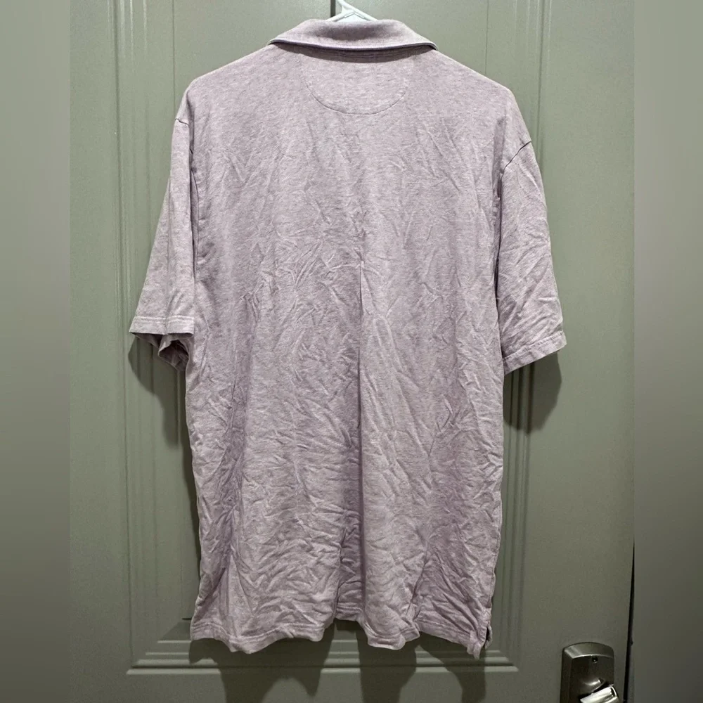 Faherty Light Purple Polo Shirt
